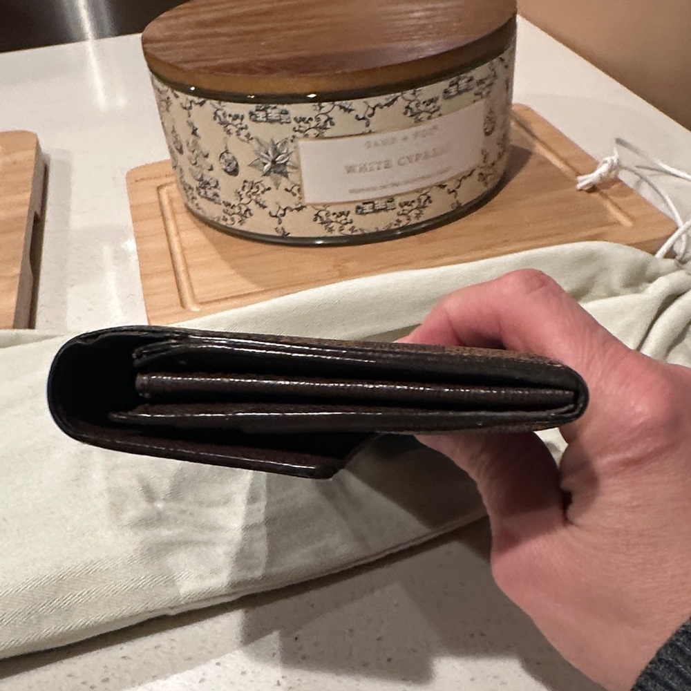 Checkered Brown Wallet - Picture 5 of 9